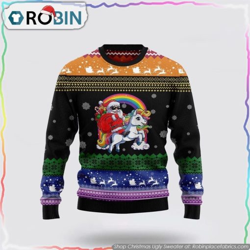 Unicorn LGBT Ugly Christmas Sweater