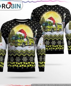 Unique Church Hill Volunteer Fire Co 3D Ugly Christmas Sweater Christmas Gifts For Firefighters