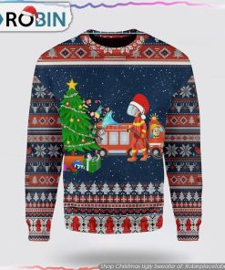 Unisex Firefighter Ugly Christmas Sweater Christmas Gifts For Firefighters