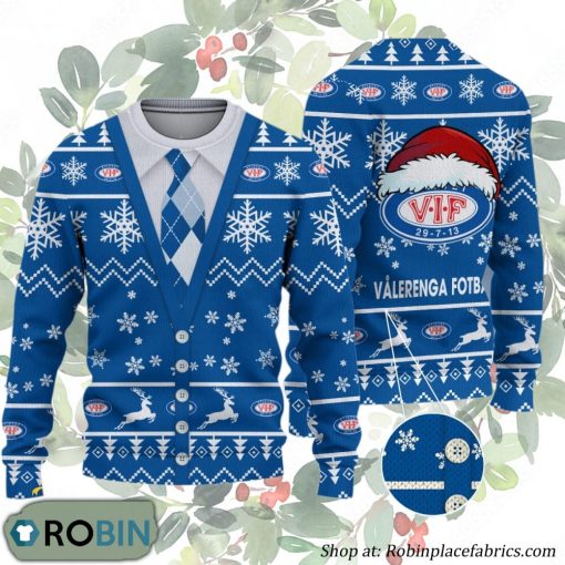 Valerenga Fotball Eliteserien Ugly Christmas Sweater