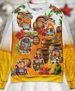 Viking Loves Beer Funny Christmas Christmas Ugly Sweater, Sweatshirt