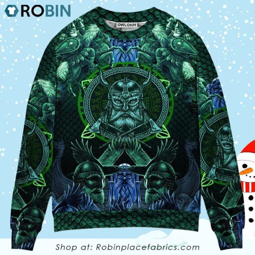 Viking See You In Valhalla Christmas Ugly Sweater, Sweatshirt