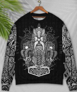 Viking Warrior Thor God Of Thunder 3D Printed Christmas Ugly Sweater