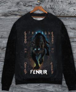 Viking Wolf Fenrir Sweater Christmas Ugly Sweater, Sweatshirt