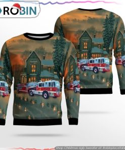 Washington DC Fire And EMS Christmas Ugly Sweater Christmas Gifts For Firefighters