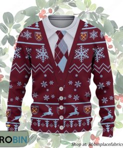 West Ham United FC Premier League Ugly Christmas Sweater