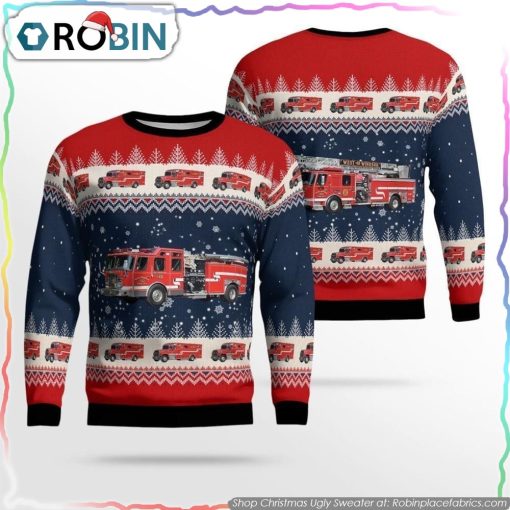 West Windsor Township, NJ, West Windsor Volunteer Fire Co Ugly Sweater