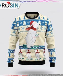 White Bear Funny Christmas Ugly Sweater Gifts For Pet Lover