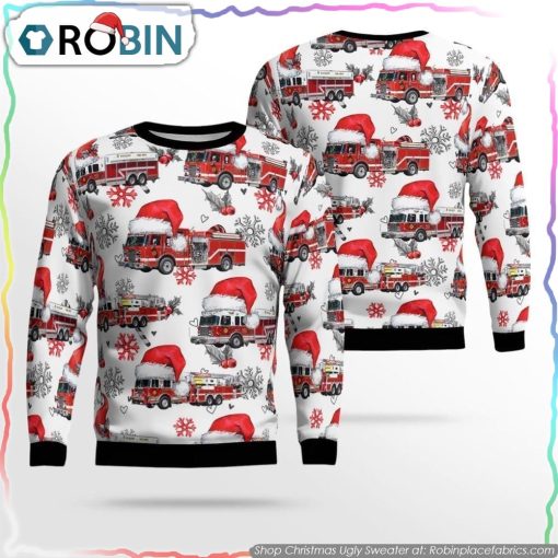 Wyckoff Fire Department, Wyckoff, NJ Christmas AOP Ugly Sweater