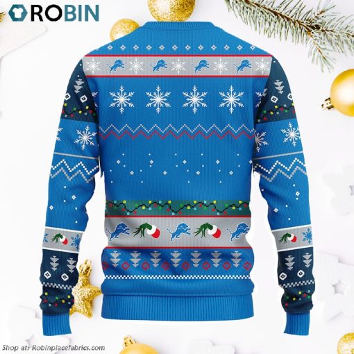 Detroit Lions 12 Grinch Xmas Day Ugly Christmas Sweater, Christmas Gifts Ideas