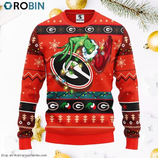 Georgia Bulldogs Grinch Ugly Christmas Sweater, Christmas Gifts Ideas