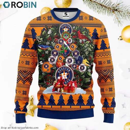 Houston Astros Tree Ugly Christmas Fleece Sweater, Christmas Gifts Ideas
