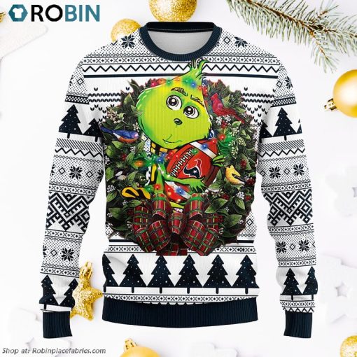 Houston Texans Grinch Hug Ugly Christmas Sweater, Christmas Gifts Ideas