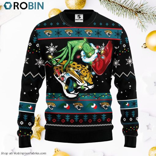 Jacksonville Jaguars Grinch Ugly Christmas Sweater, Christmas Gifts Ideas