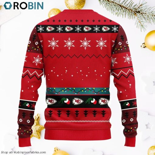 Kansas City Chiefs 12 Grinch Xmas Day Ugly Christmas Sweater, Christmas Gifts Ideas