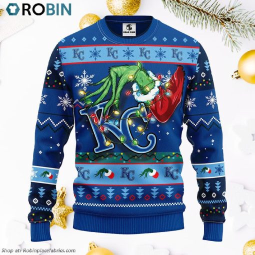 Kansas City Royals Grinch Ugly Christmas Sweater, Christmas Gifts Ideas
