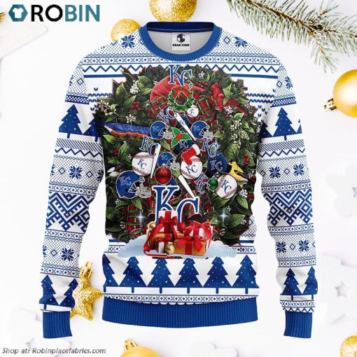 Kansas City Royals Tree Ugly Christmas Fleece Sweater