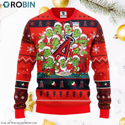 Los Angeles Angels 12 Grinch Xmas Day Ugly Christmas Sweater