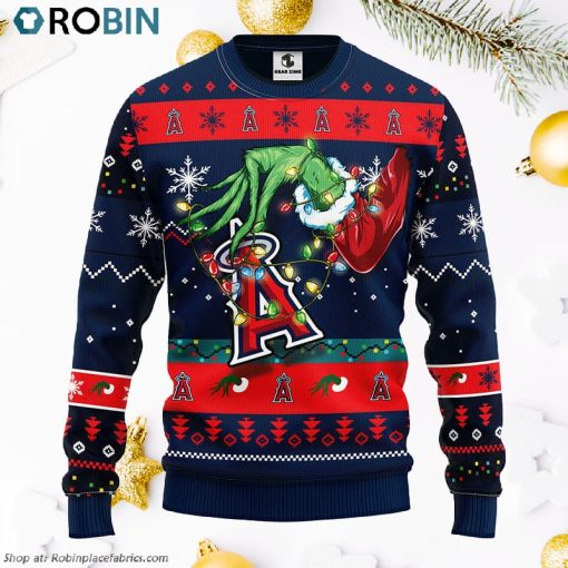 Los Angeles Angels Grinch Ugly Christmas Sweater, Christmas Gifts Ideas