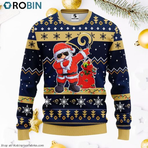 Los Angeles Rams Dabbing Santa Claus Ugly Christmas Sweater, Christmas Gifts Ideas