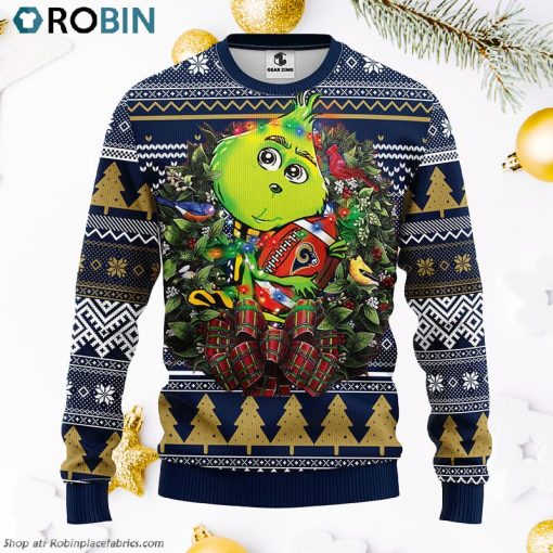 Los Angeles Rams Grinch Hug Ugly Christmas Sweater