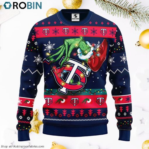 Minnesota Twins Grinch Ugly Christmas Sweater