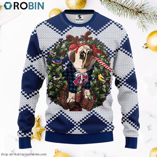 Minnesota Twins Pub Dog Ugly Christmas Sweater