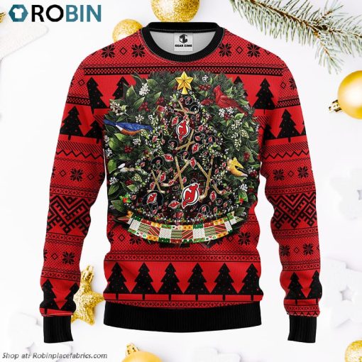 New Jersey Devils Tree Ball Ugly Christmas Sweater