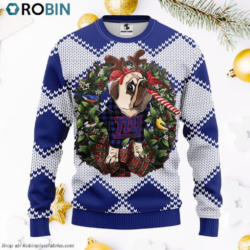 New York Giants Pub Dog Ugly Christmas Sweater, Christmas Gifts Ideas