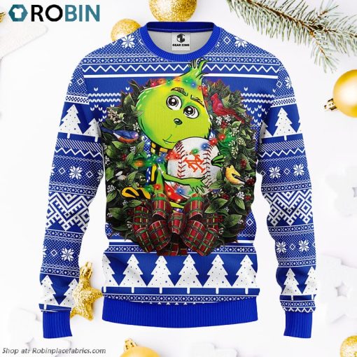 New York Mets Grinch Hug Ugly Christmas Sweater, Christmas Gifts Ideas