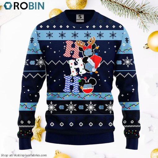 North Carolina Tar Heels Hohoho Mickey Ugly Christmas Sweater, Christmas Gifts Ideas