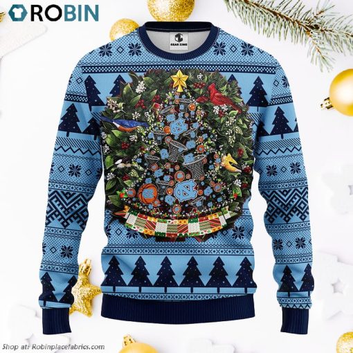 North Carolina Tar Heels Tree Ball Ugly Christmas Sweater, Christmas Gifts Ideas