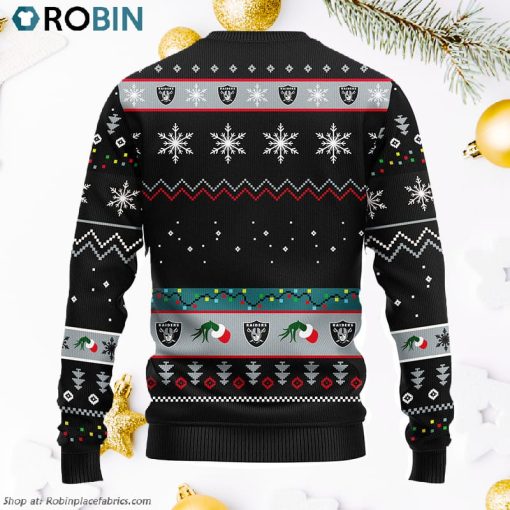 Oakland Raiders 12 Grinch Xmas Day Ugly Christmas Sweater, Christmas Gifts Ideas
