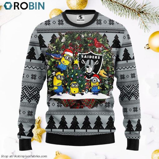 Oakland Raiders Minion Ugly Christmas Sweater