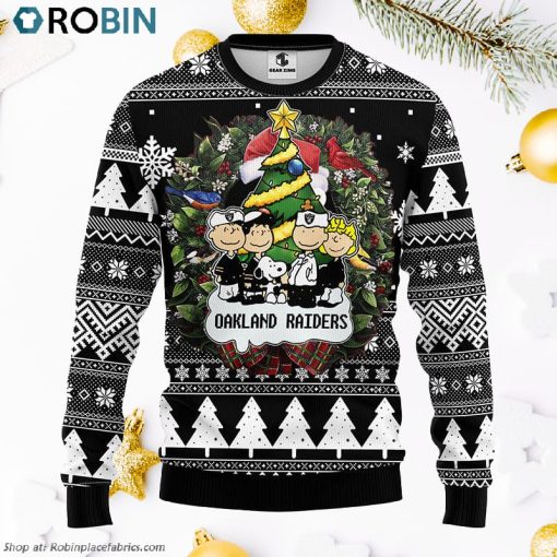 Oakland Raiders Snoopy Dog Ugly Christmas Sweater, Christmas Gifts Ideas