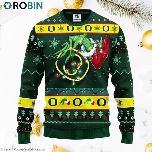 Oregon Ducks Grinch Ugly Christmas Sweater