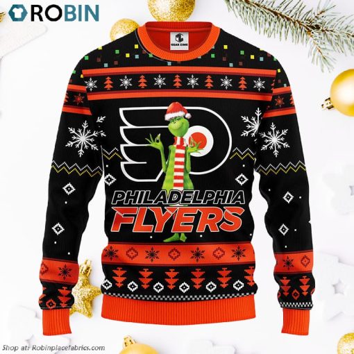 Philadelphia Flyers Funny Grinch Ugly Christmas Sweater, Christmas Gifts Ideas
