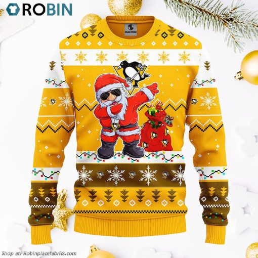 Pittsburgh Penguins Dabbing Santa Claus Ugly Christmas Sweater, Christmas Gifts Ideas