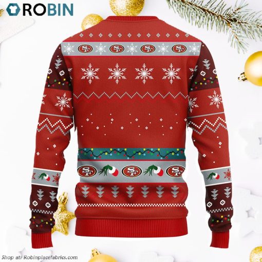 San Francisco 49ers 12 Grinch Xmas Day Ugly Christmas Sweater