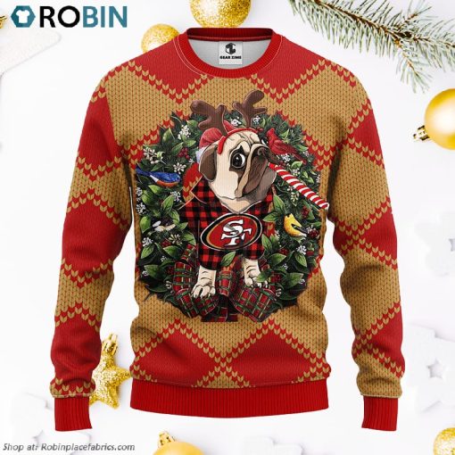 San Francisco 49ers Pub Dog Ugly Christmas Sweater, Christmas Gifts Ideas