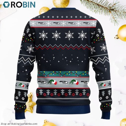 Seattle Seahawks 12 Grinch Xmas Day Ugly Christmas Sweater, Christmas Gifts Ideas