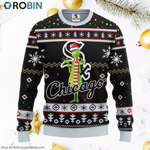 Chicago White Sox Funny Grinch Ugly Christmas Sweater, Christmas Gifts Ideas