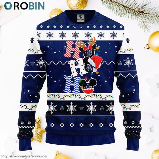 Toronto Maple Leafs Hohoho Mickey Ugly Christmas Sweater, Christmas Gifts Ideas