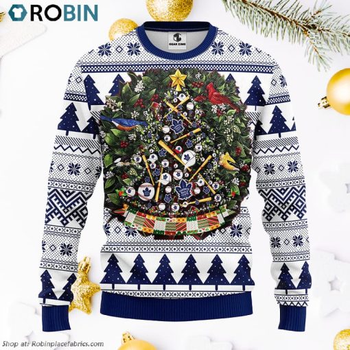 Toronto Maple Leafs Tree Ball Ugly Christmas Sweater