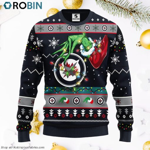 Winnipeg Jets Grinch Ugly Christmas Sweater, Christmas Gifts Ideas