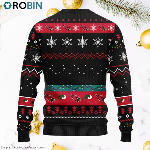 Arizona Cardinals 12 Grinch Xmas Day Ugly Christmas Sweater