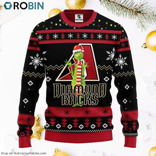 Arizona Diamondbacks Funny Grinch Ugly Christmas Sweater, Christmas Gifts Ideas