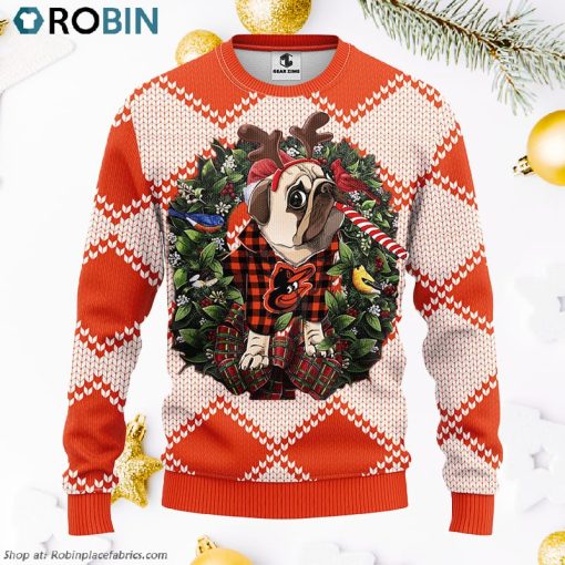 Baltimore Orioles Pub Dog Ugly Christmas Sweater, Christmas Gifts Ideas