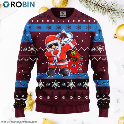 Colorado Avalanche Dabbing Santa Claus Ugly Christmas Sweater, Christmas Gifts Ideas