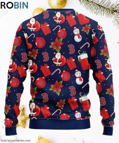 Boston Red Sox Santa Claus Snowman Ugly Christmas Sweater, Christmas Gifts Ideas